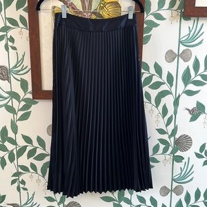 Sezane skirt size 36 navy pleated Dino